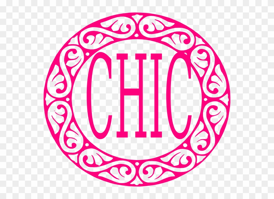 Chic Cliparts - Circle Border Design Black And White - Png Download