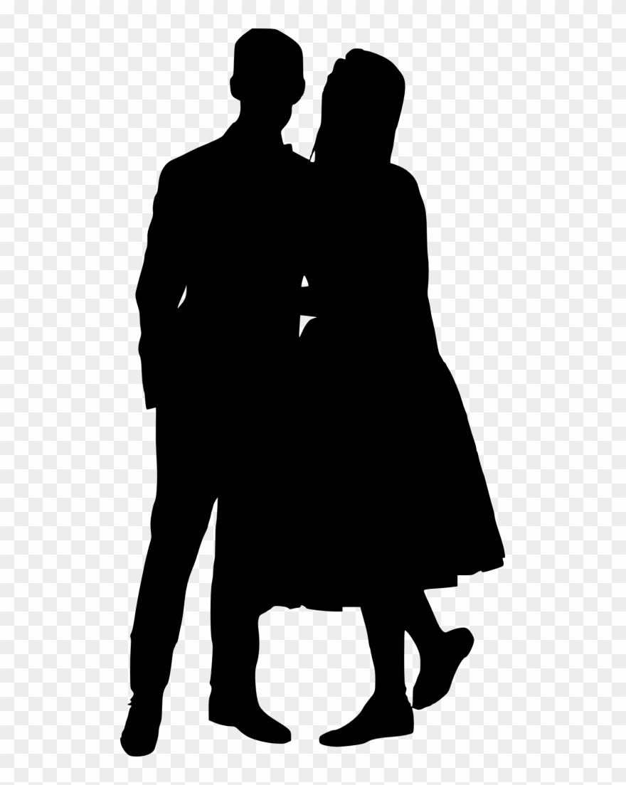 15 Couple Silhouette - Silhouette Of A Couple Png Clipart