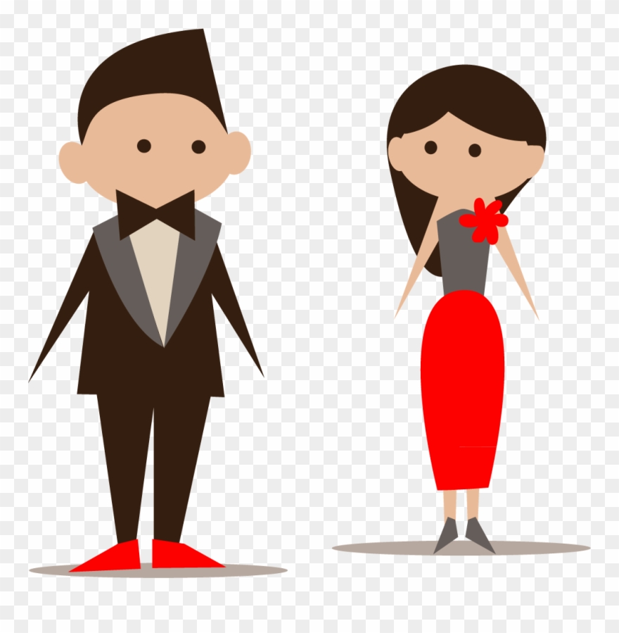 Bridesmaid Wedding Invitation Icon Cartoon Bride And - Groom Cartoon Clipart