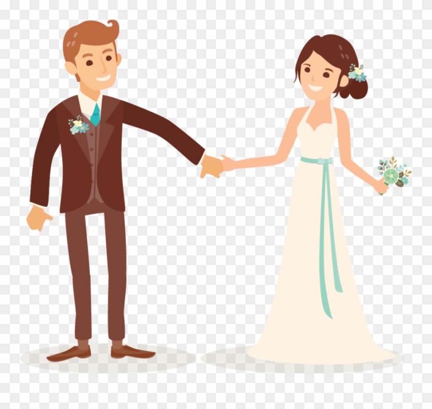 Cartoon Wedding Couple Png Clipart
