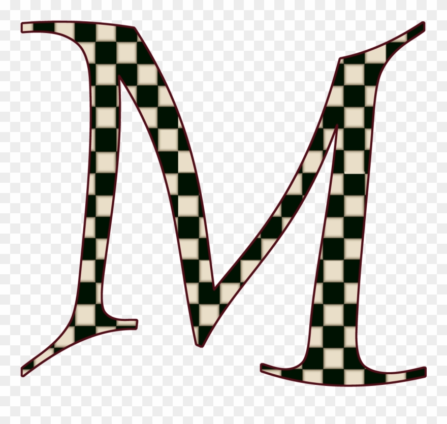 Free Digital Scrapbooking, Save Image, Alphabet, Calligraphy, - Capital Letter M Png Clipart