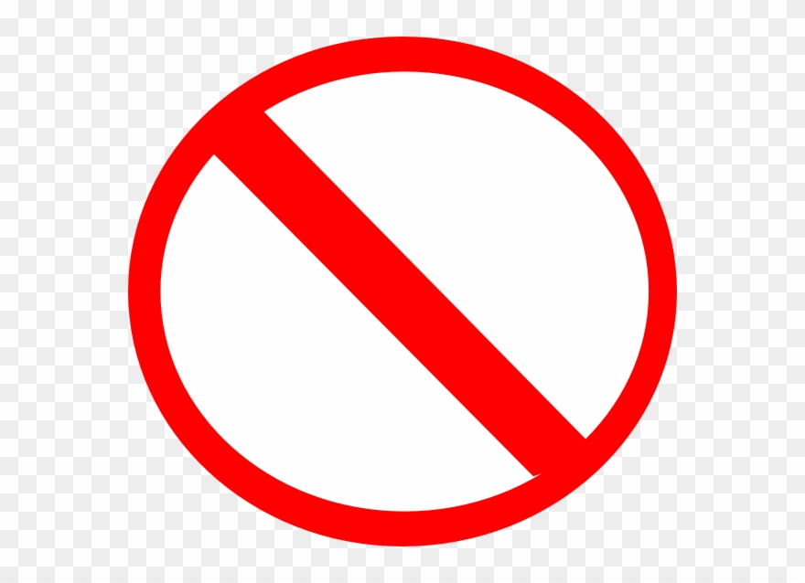 Crossed Out Circle Png Clipart