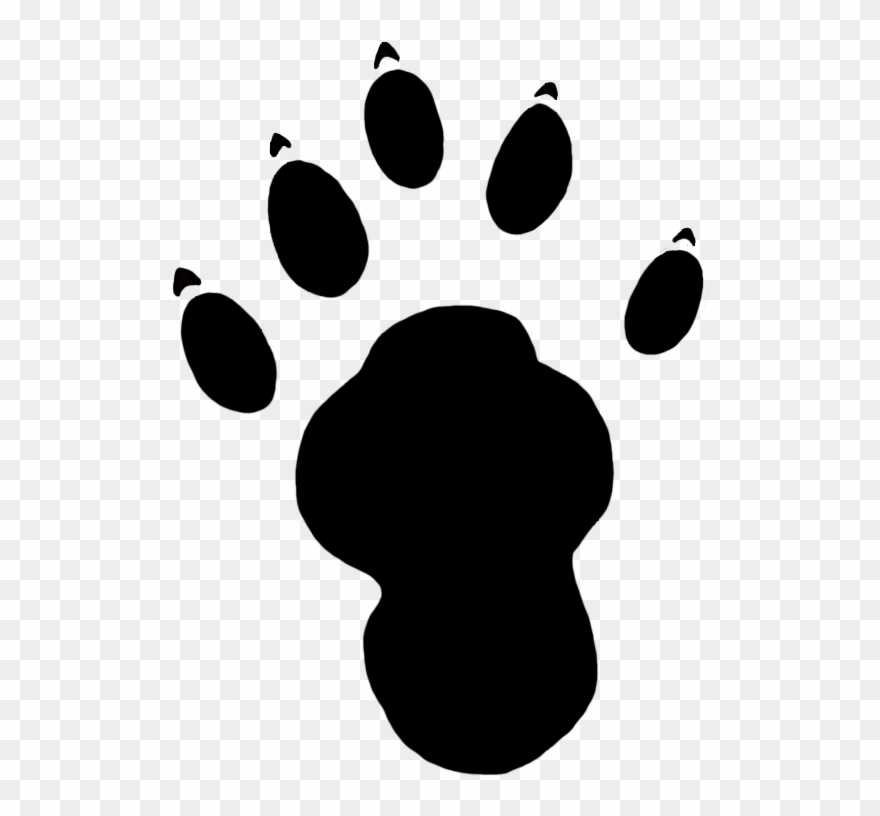 Paw Print Clipart Otter - Sea Otter Paw Print - Png Download