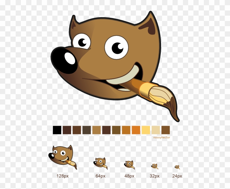 Clip Art Wilber Gimp Weasel Squiggly Svg - Gimp - Png Download