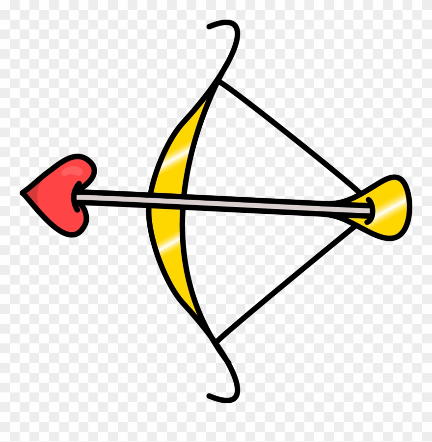 Cupid Clipart Stick Figure - Cupid Bow Clipart - Png Download