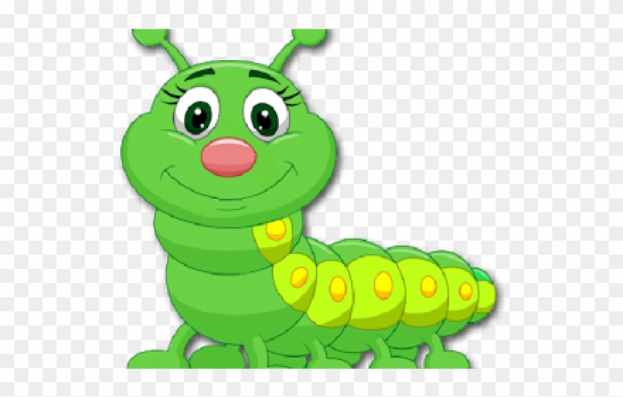 Church Clipart Cute - Green Caterpillar Cartoon - Png Download