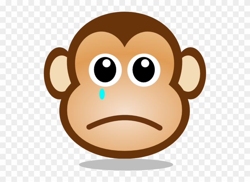 There Is 19 Clip Art Sad Frog Meme Free Cliparts All - Monkey Face Cartoon - Png Download