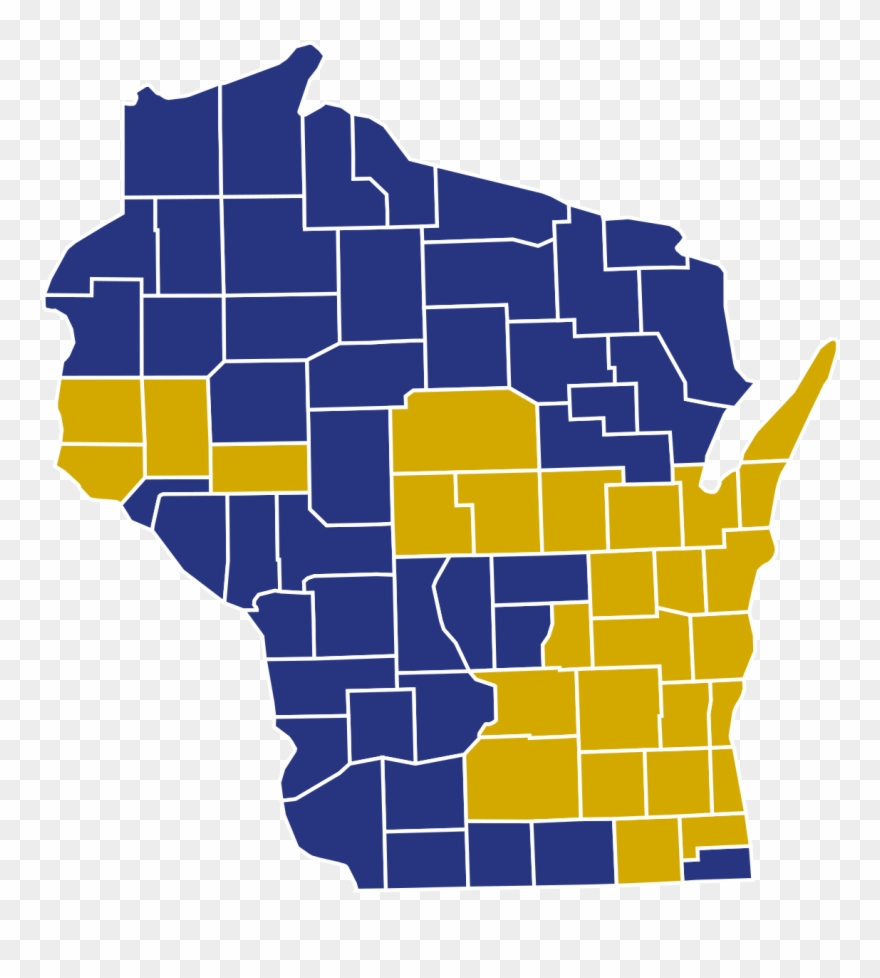 Wisconsin 2016 Election Results By County Clipart