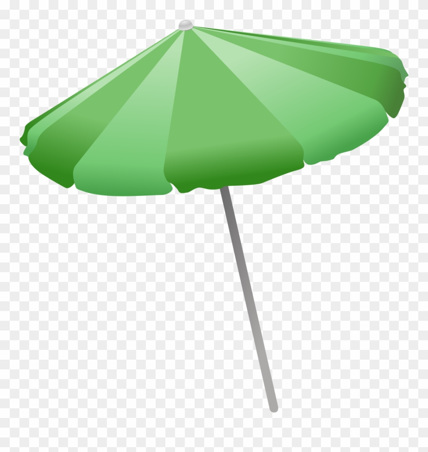 Picture Stock Beach Umbrella Big Image Clipart