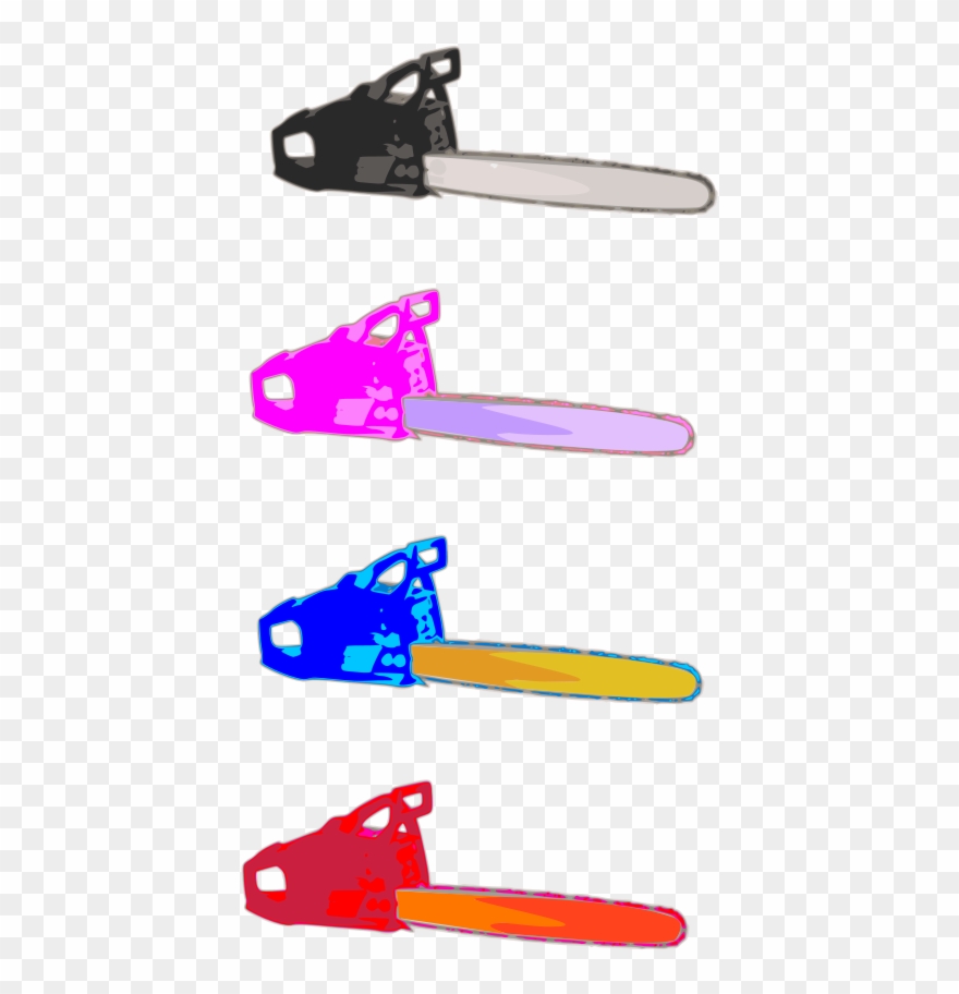 Chainsaws Clipart - Cut Hippies Rectangle Sticker - Png Download