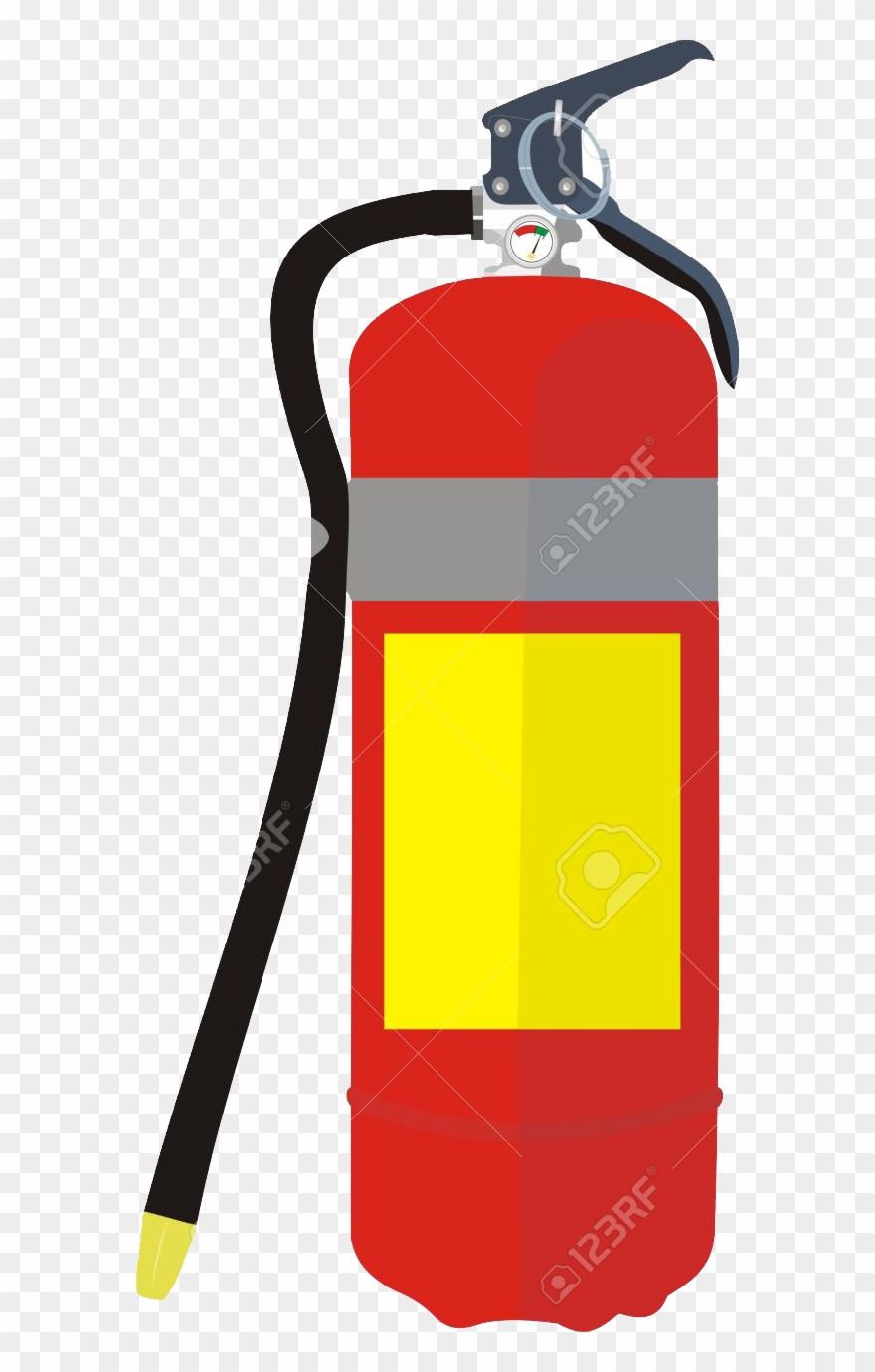Fire Extinguishers - Fire Extinguisher Gas Vector Clipart