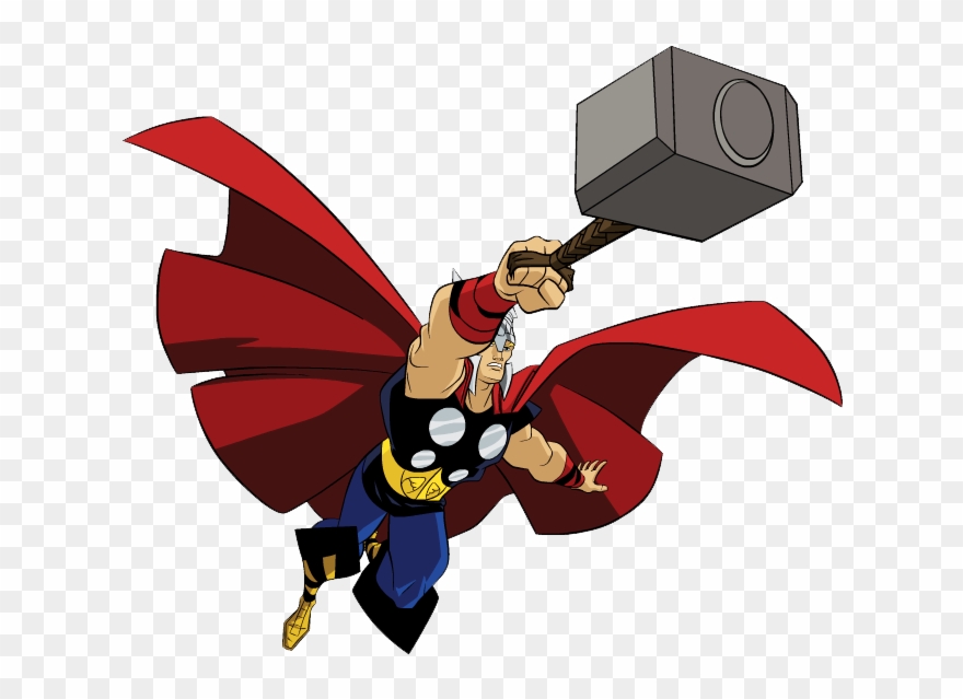 Thor Clipart - Thor Mighty Heroes Avengers Earth's - Png Download