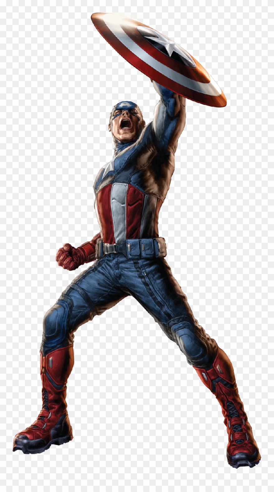 Captain America Png Clipart - Captain America Shield Up Transparent Png