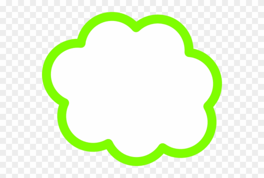 This Free Clip Arts Design Of Green Cloud - .com - Png Download