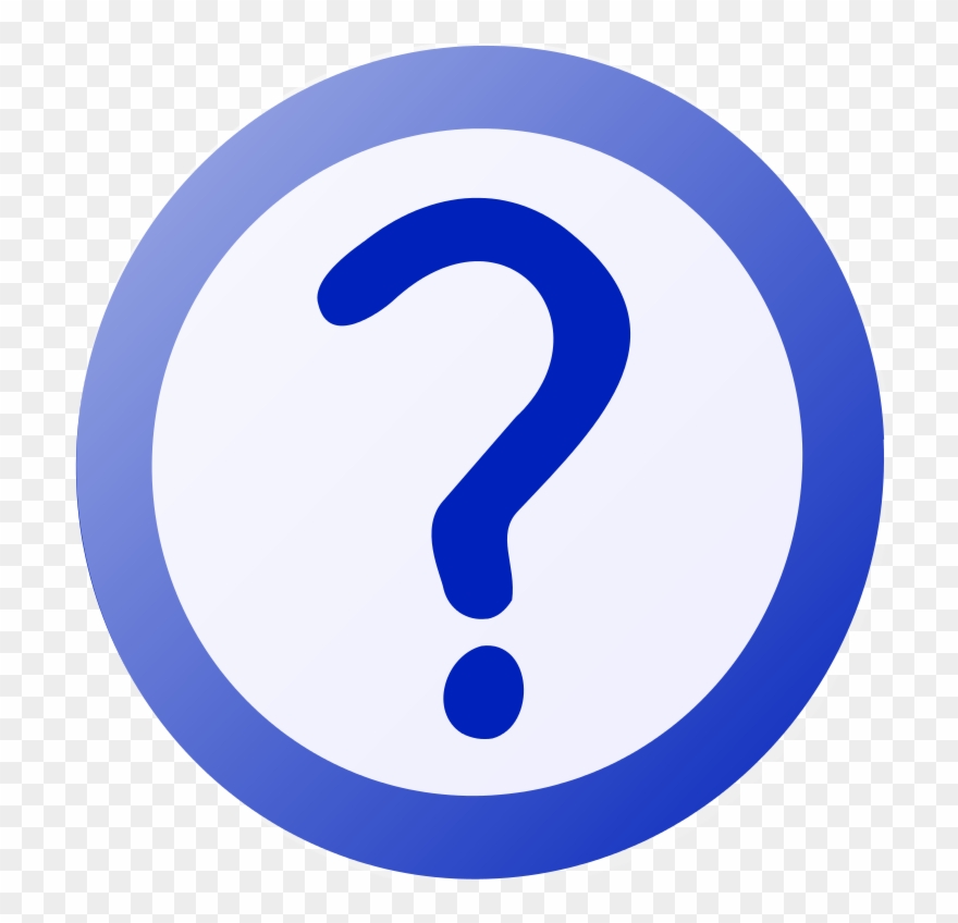 Pictogram Voting Question-blue - Voting Clipart