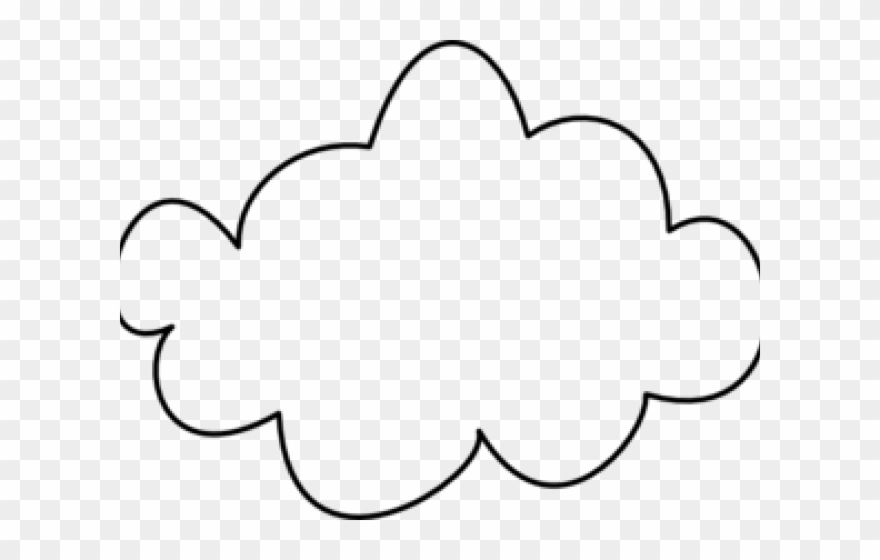 Free Cloud Clipart - Drawing Of A Cloud Transparent - Png Download