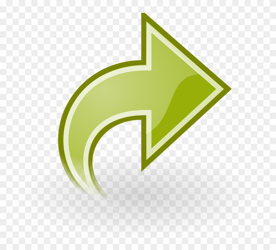 Edit Redo Clip Art - Right Green Arrow Png Transparent Png