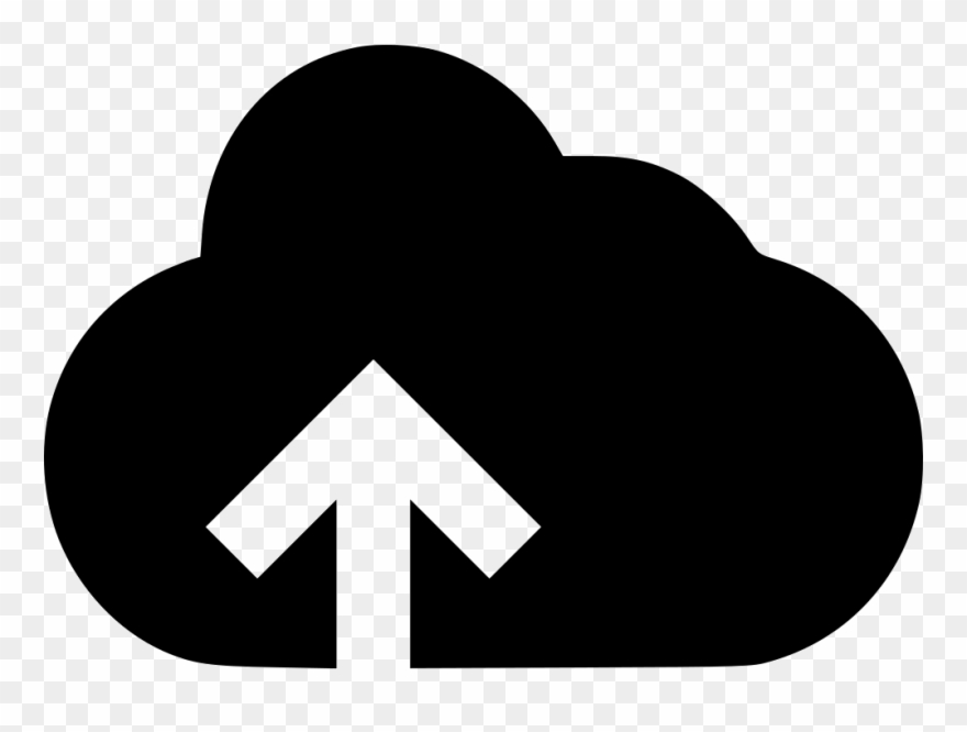 Cloud With Upward Arrow Comments - Icon Clipart