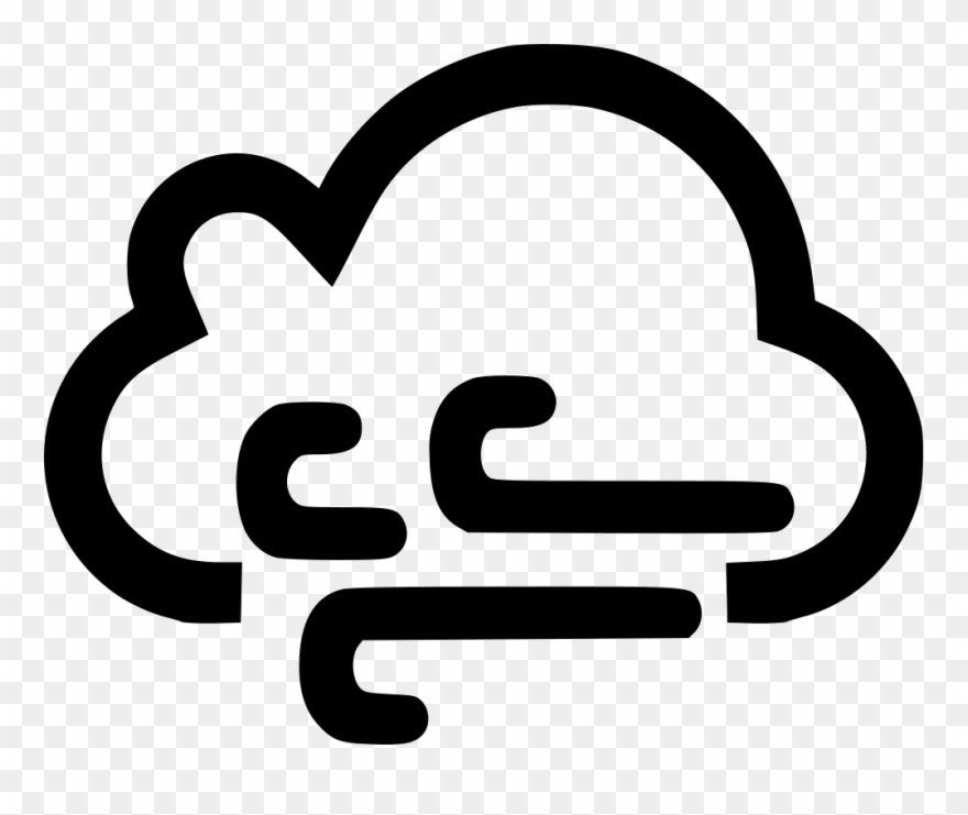Cloud Wind Windy Comments - Wind And Snow Icon Clipart
