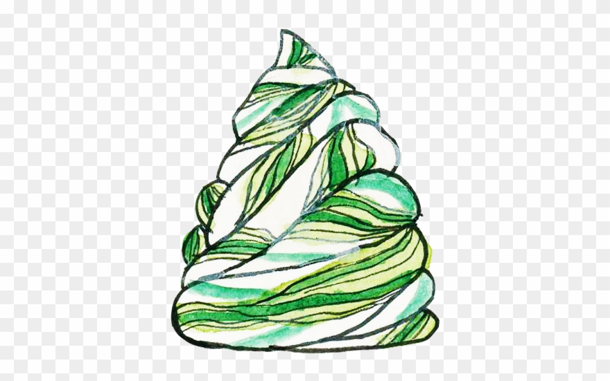 Green Candy Green Meringue - Meringue Clipart