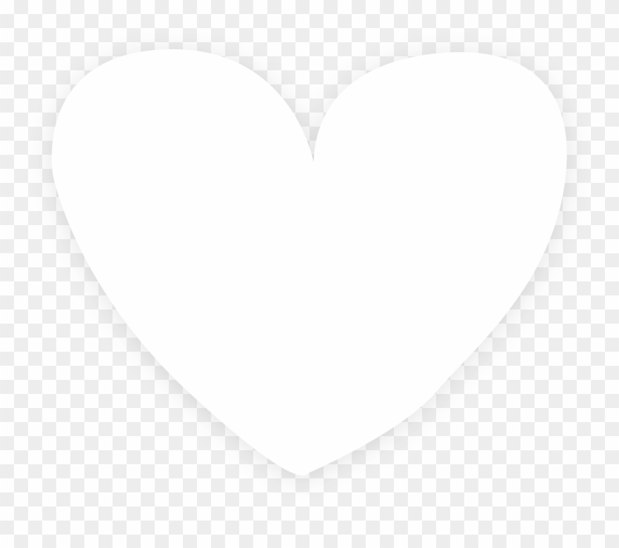 Transparent White Heart Icon Clipart