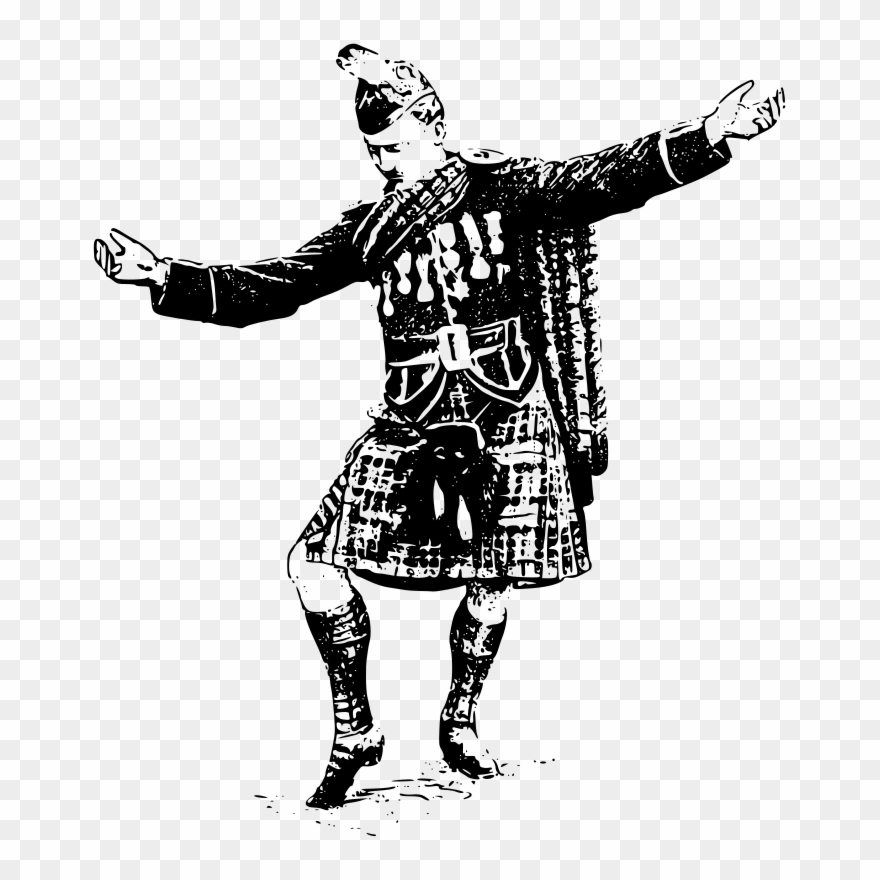 Medium Image - Free Clipart Man In Kilt - Png Download