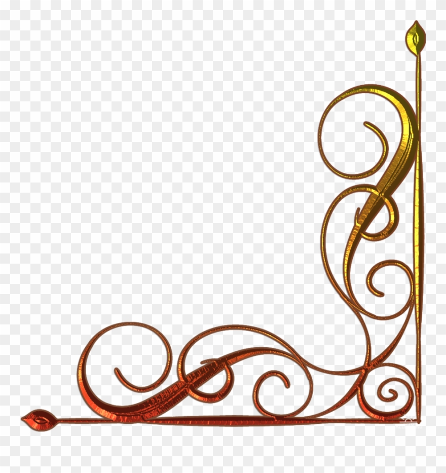 Decorative Borders Decorative Corners Clip Art - Уголки Вензеля - Png Download