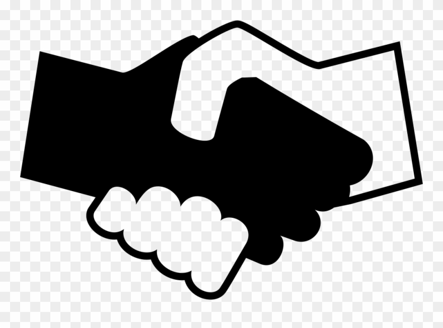 Black And White Shaking Hands Comments - Handshake Silhouette Clipart