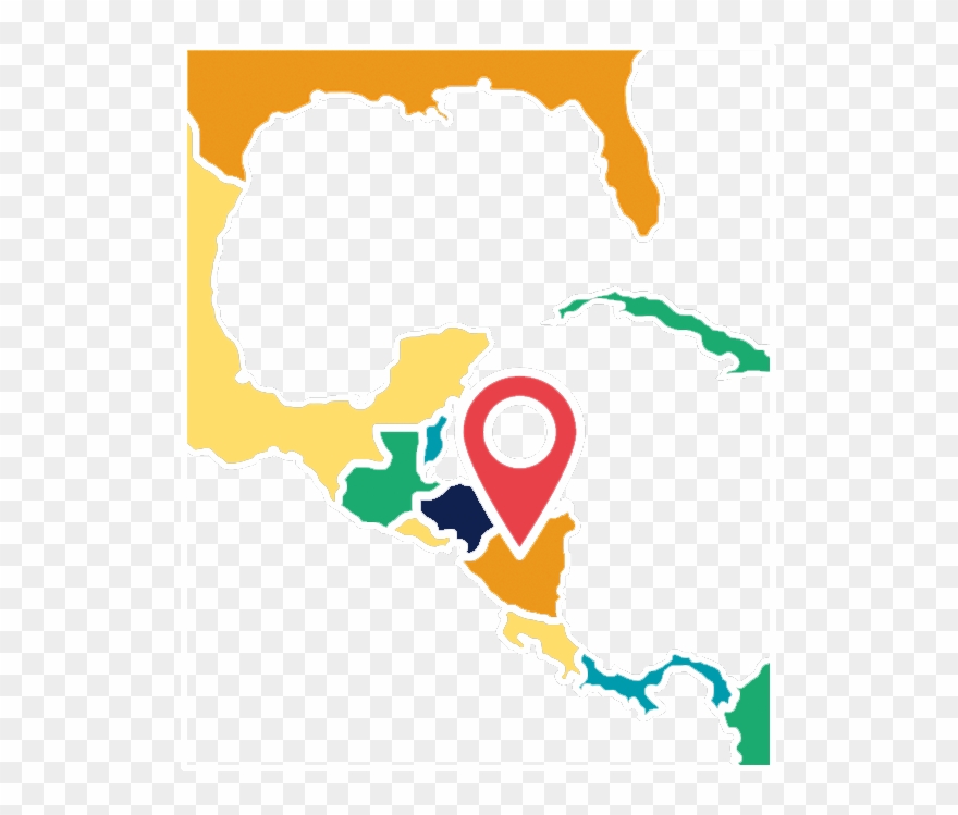 Central America Map - Costa Rica Clipart