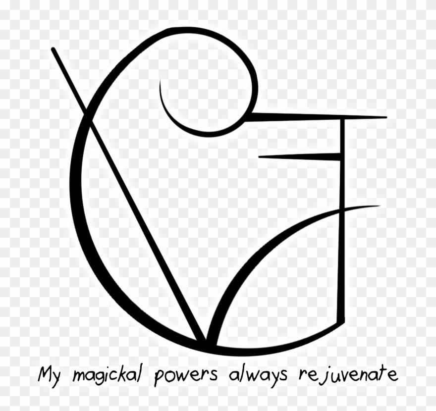 “my Magickal Powers Always Rejuvenate” Sigil Wiccan Clipart