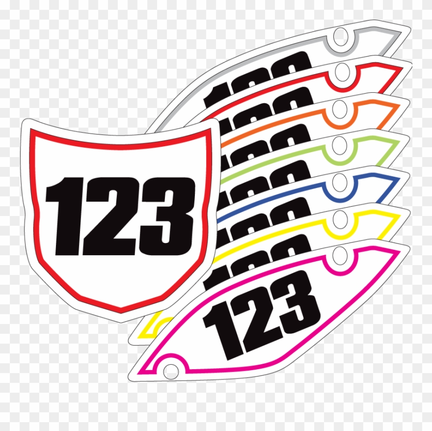 Pinstripe Number Kit Clipart