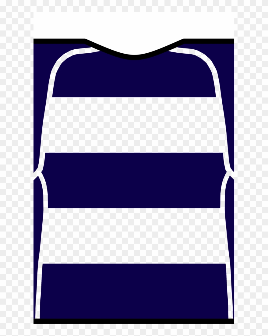 Kit Body Navy Hoops With Pinstripe Clipart