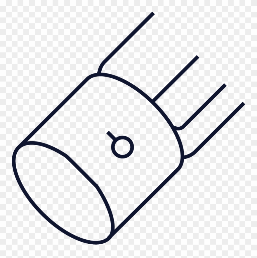 Single Button Barrel Cuff - Line Art Clipart