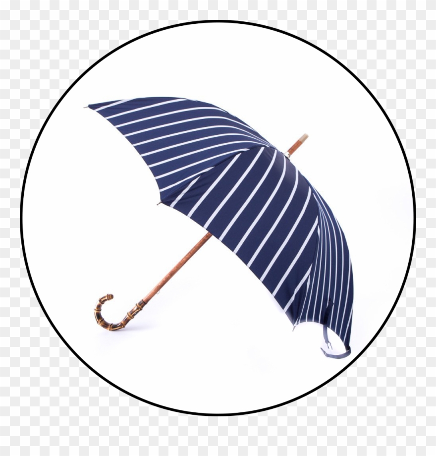 Maglia Francesco Navy Pinstripe Umbrella With Bamboo - Francesco Maglia Umbrella Price Clipart