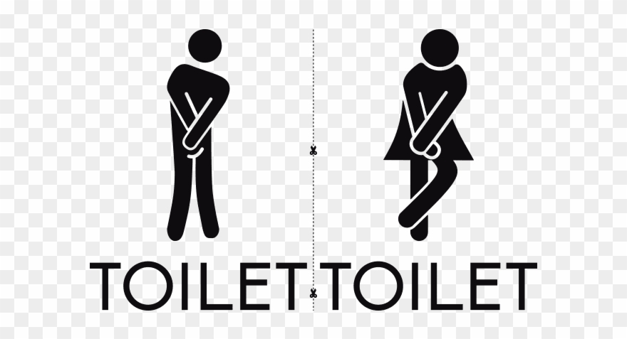 Vinyls Signage For Bathrooms And Toilets Rh Stickerforwall Clipart