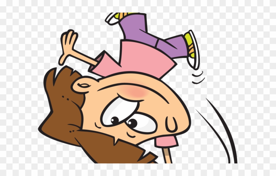Tumble Cliparts - Girl Doing Cartwheel Clipart - Png Download