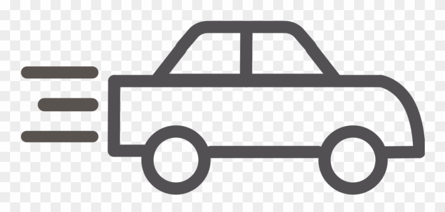 Car Transportation - Car Outline Transparent Clipart