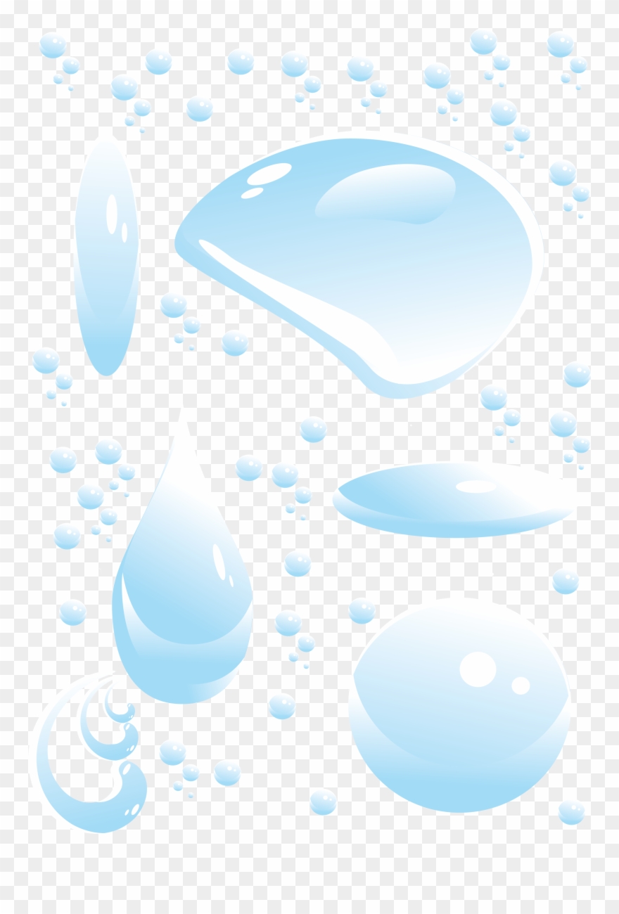 Clipart Design, Water Drops, Free Images, Clip Art, - Png Download