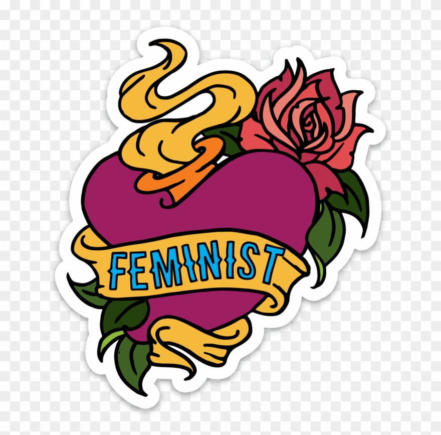 Feminist Tattoo Sticker - Feminism Clipart