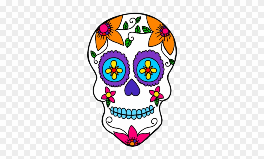 Day Of The Dead Clipart Female Skull - Sugar Skull Mask Clipart - Png Download