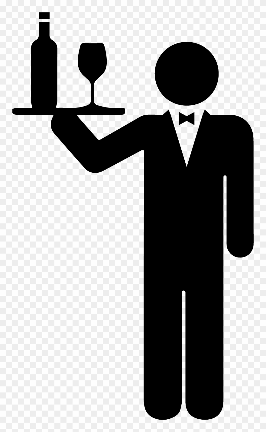 Bartenders - Kellner Piktogramm Clipart
