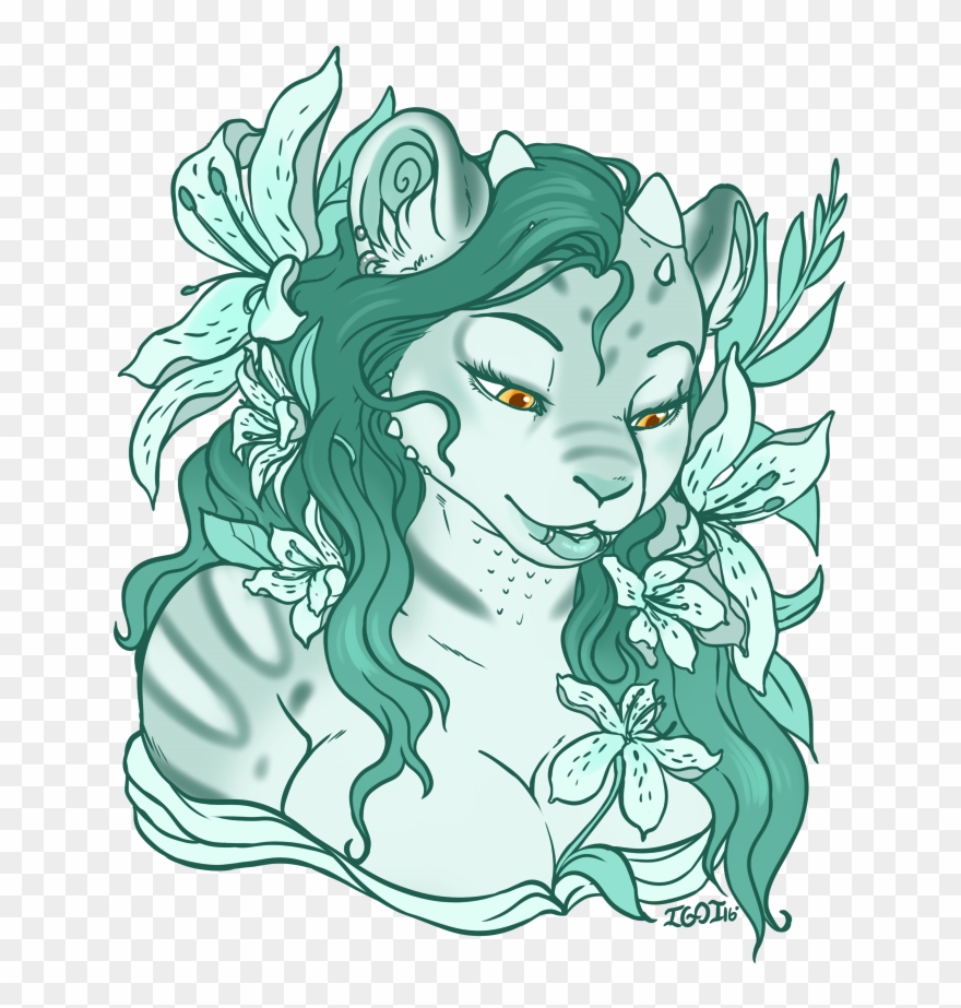 Iggi Of Lillies - Illustration Clipart