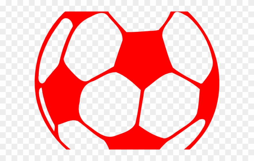 Football Clipart Red - Soccer Ball Silhouette Clipart - Png Download