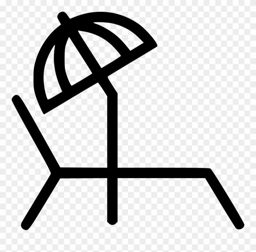 Sunbathing Chair Comments - Vector Graphics Clipart