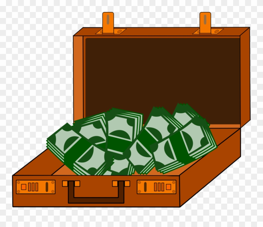 Money Receipt Cash Register Drawing - Maleta Con Dinero Animado Png Clipart