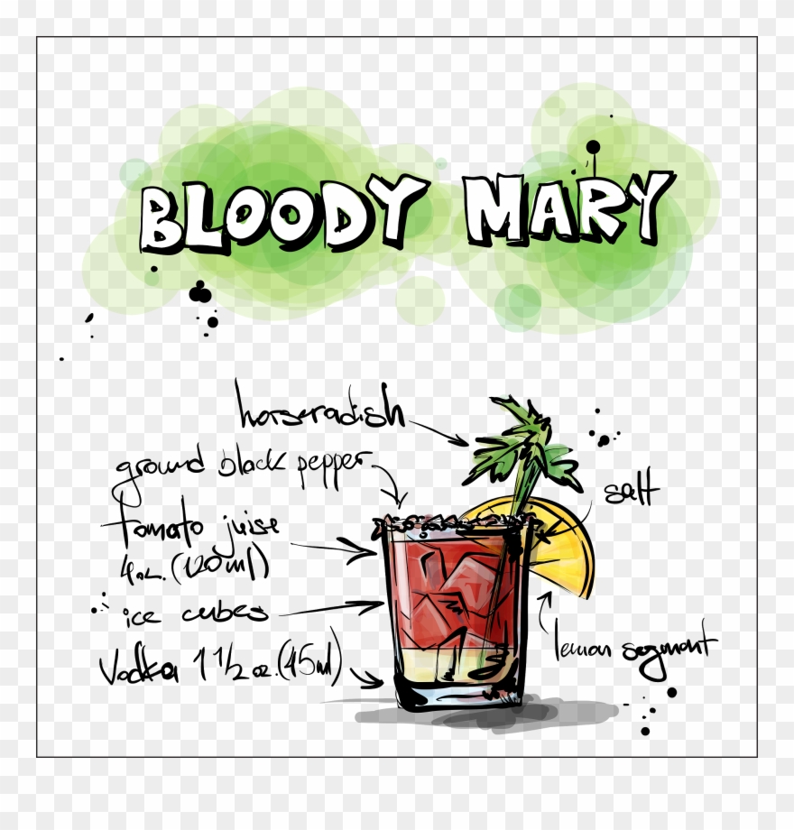 A Study Was Designed To Examine The Link Between Eye - Tableau En Verre - Bloody Mary - Recette - 20x20 Cm Clipart