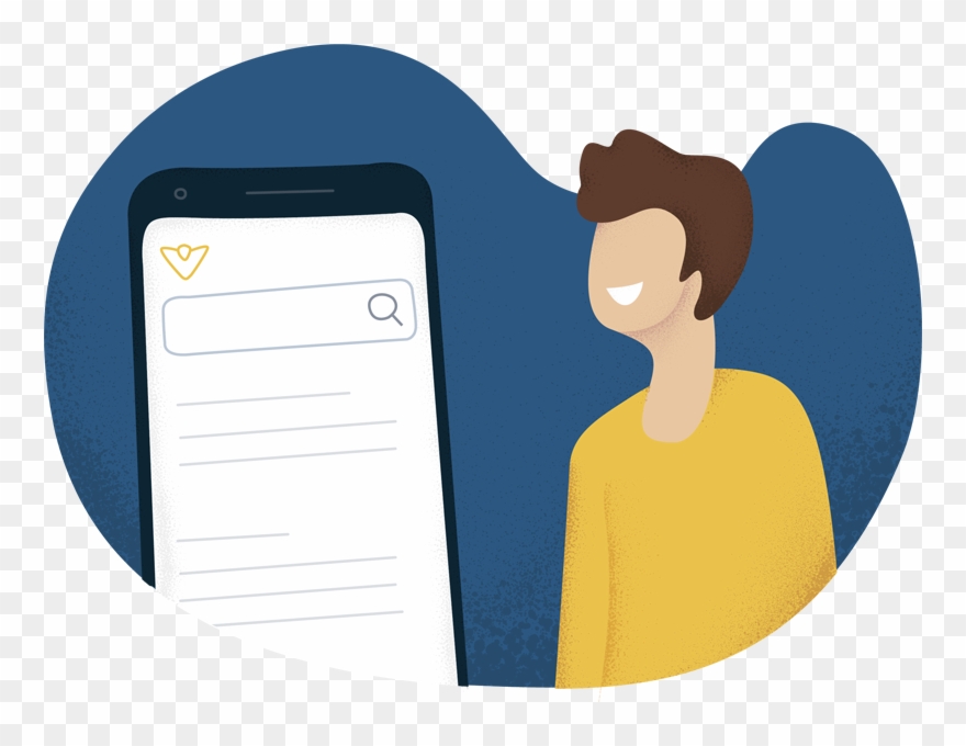 Man With Smartphone Illustration Smartphone Person - Dribbble Clipart