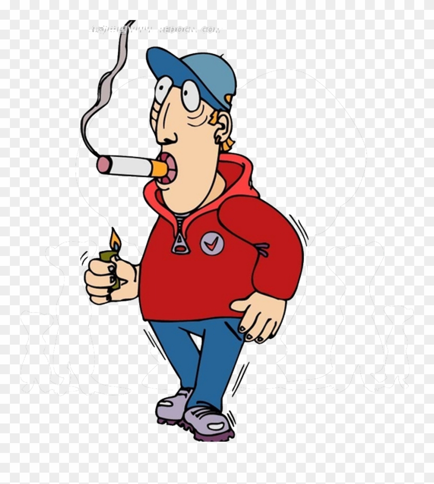 Smoking Cessation Man - Person Smoking Png Clipart