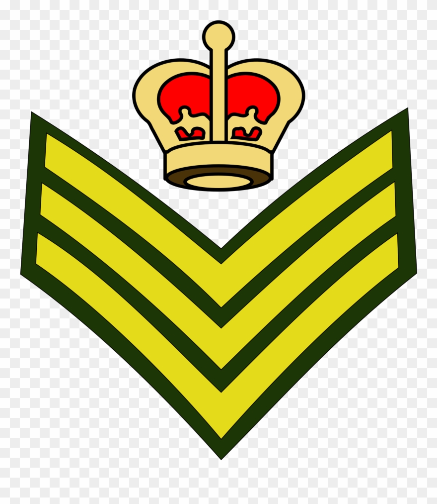 Colour Sergeant Rank Insignia , Contemporary Royal Clipart