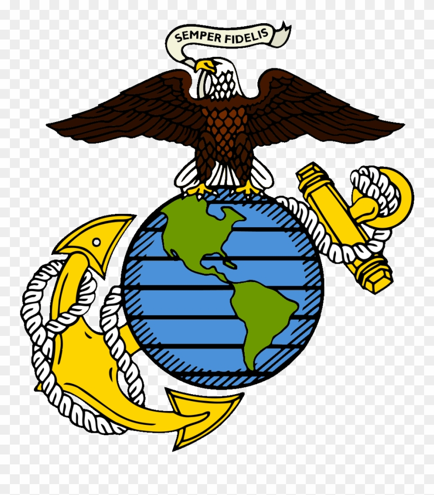 Image Of The Unsc Corps To Present - Marine Corps Emblem Png Clipart